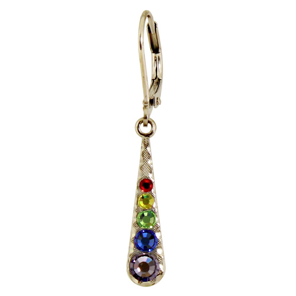 Baked Beads - Wholesale Dangle Earrings - Multi Crystal Teardrop Earring2