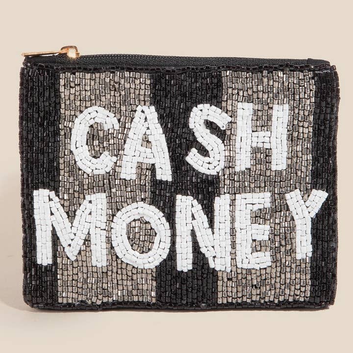 Cash Money Seed Beaded Coin Purse for wholesale by Anarchy Street