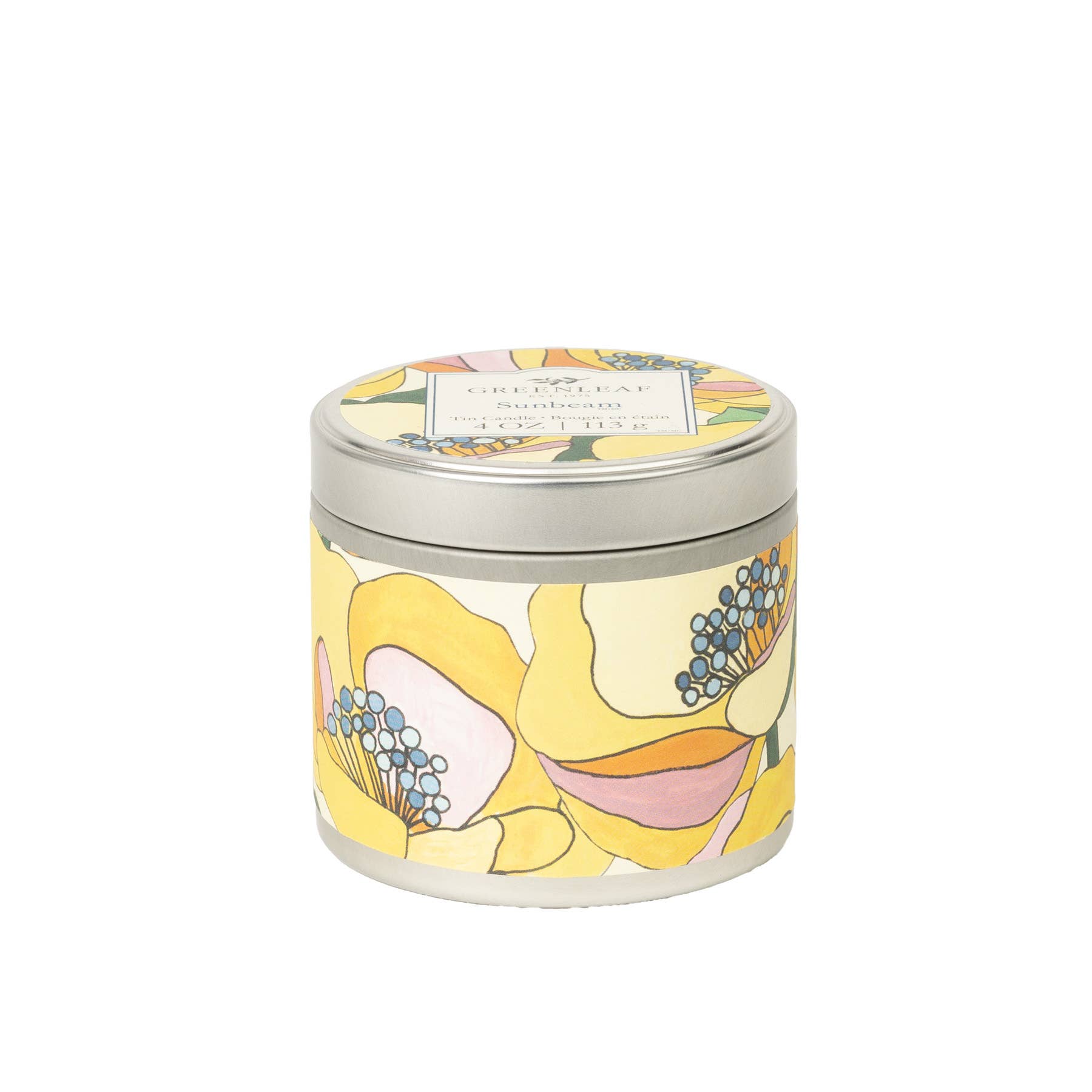 Greenleaf Gifts - Wholesale Jar/Filled Candle - Sunbeam Tin Candle 6pk