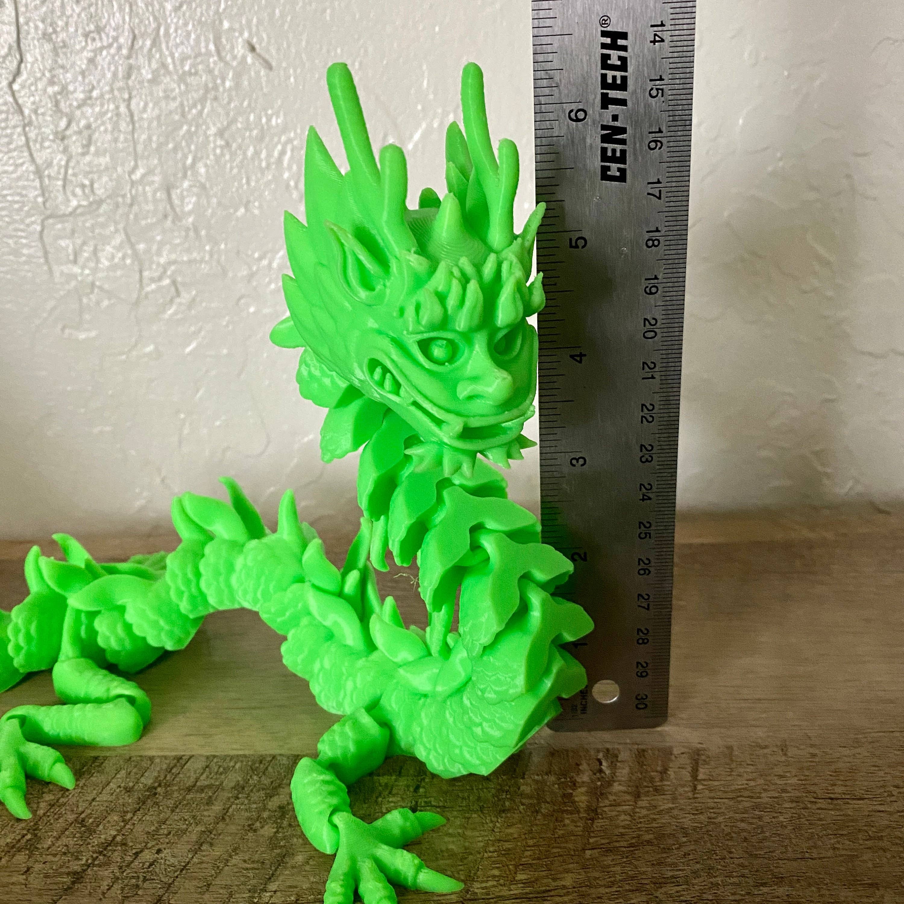 NumanPrints - Wholesale Fidget Toy - Kids - Glow in The Dark Dragon! Imperial Chinese Dragon5