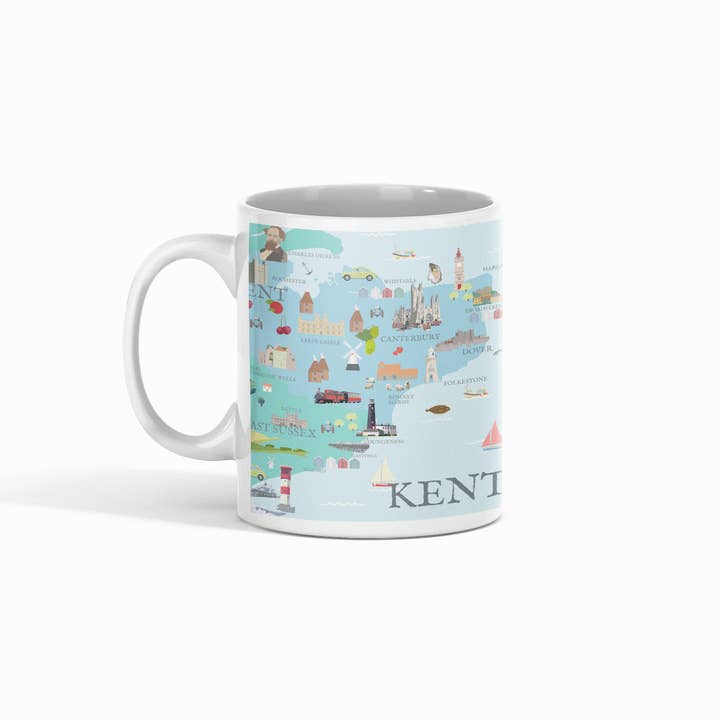 Betty Boyns Designs - Wholesale Art print - KENT ILLUSTRATED MAP 4