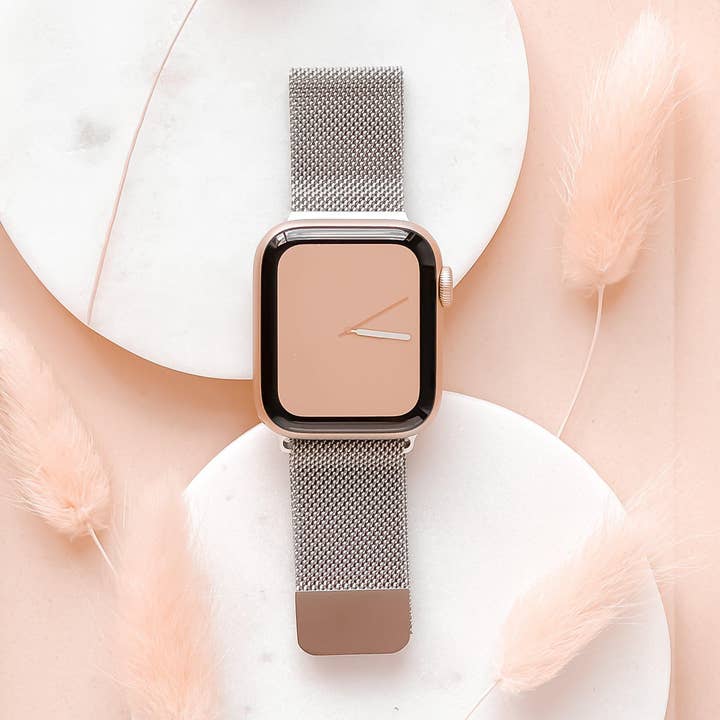 Magnetisches Kettenarmband für Apple Watch - Silber für den Großhandel von Coconut Lane