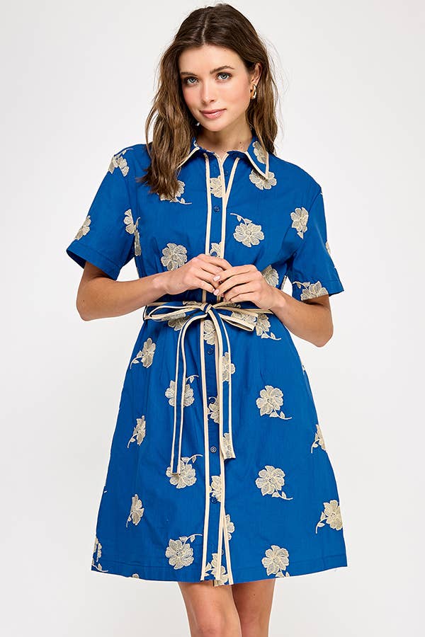 RUBIENN – Vestido - Mulher por atacado – Vestido curto bordado1