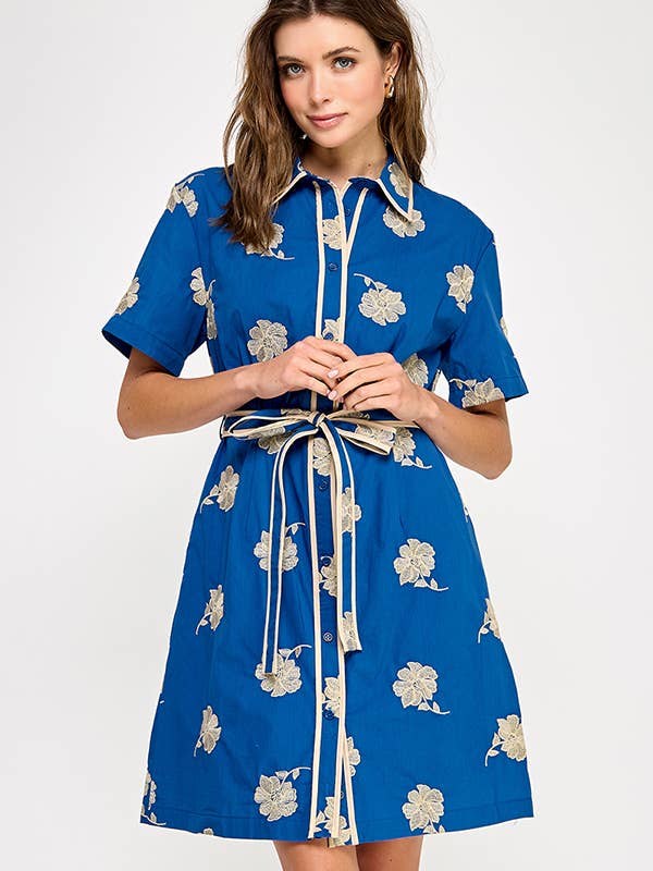 RUBIENN - Venta al por mayor Vestido - Mujer - Vestido corto bordado1