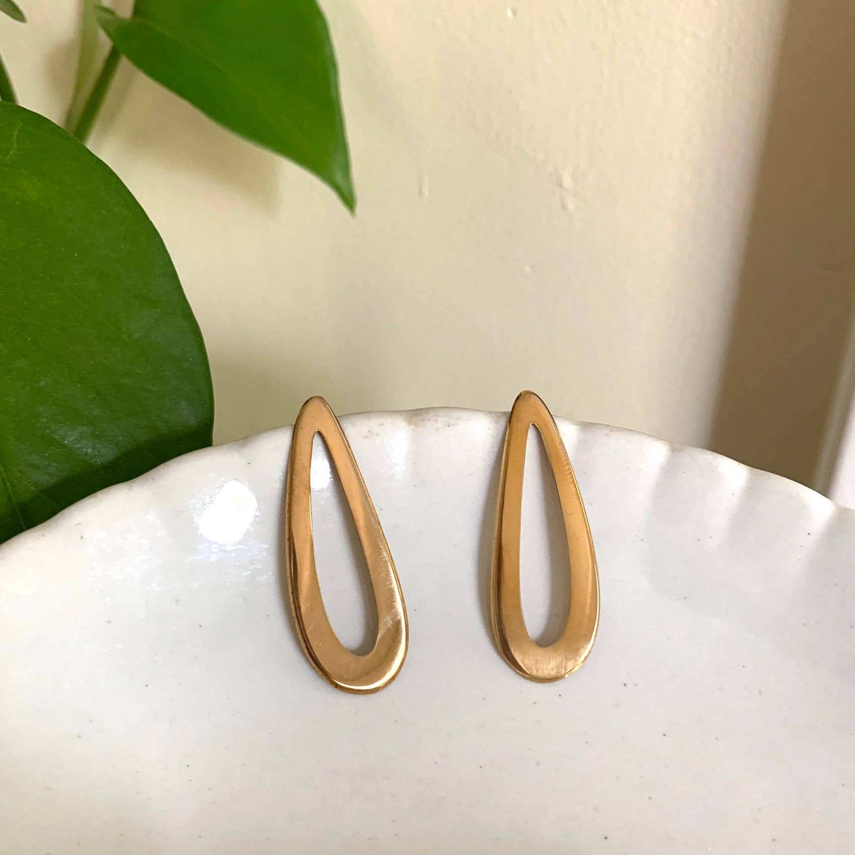 Love Lori Michelle Jewelry - Wholesale Dangle Earrings - Swoop Curved Drop Hoop Earrings2