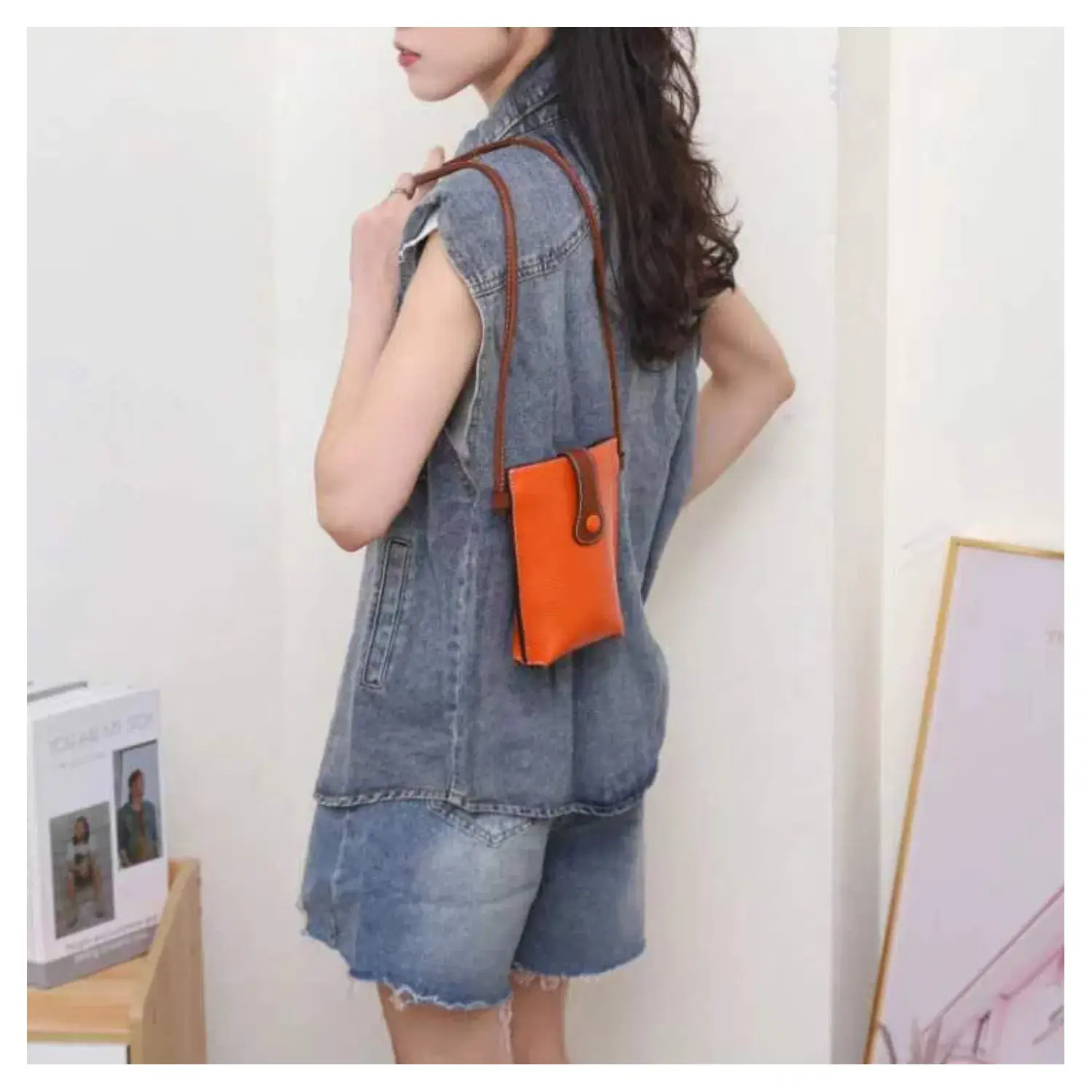 Superbia – wholesale Crossbody bag – Women's – Superbia Genuine Leather Two-Toned Mobile Bag Essential Bag13