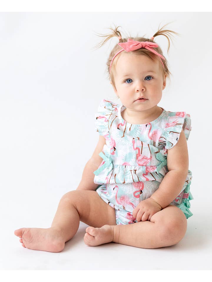 Multicolore Pagliaccetto Classico con Volant e Fenicottero Vivace per Bambine in vendita all'ingrosso su Faire5