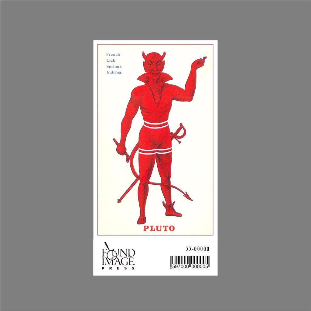 Found Image Press - Wholesale Sticker - Sticker IN-228 Duivel, Pluto Water Advertentie1
