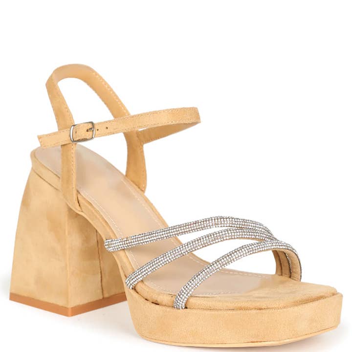 RHINESTONE STRAP HEEL 1 PAIR, PC ISHIAR 27 12LCAM for wholesale by JOIA ACCESSORIES