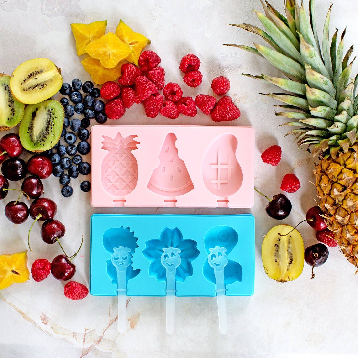 Lelaffet - Vente Moule pour chocolat - Moule congelé en silicone pour sucettes glacées, crème glacée, 6 pièces9