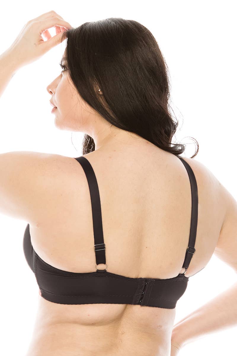 Best Underwear Line - Wholesale Bra - Women's - 3 Pcs D DD DDD and F Cup Black Nude White Full Coverage Bra4