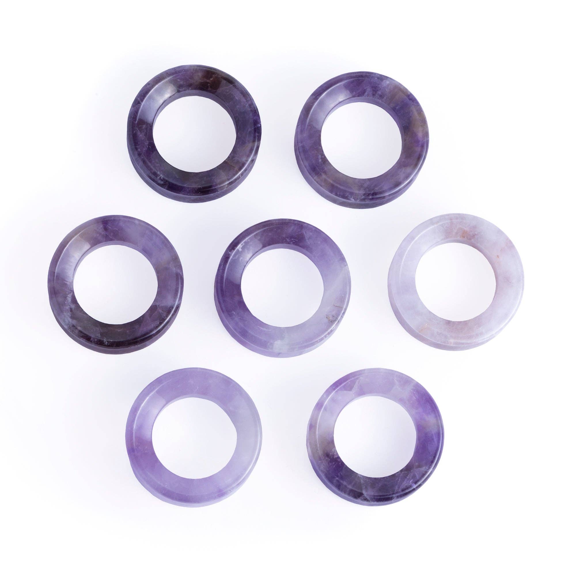 Custom Plugs - Wholesale Jewelry Set - Amethyst Stone Tunnel / Plug / Gauge2
