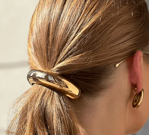 HoopLa - Wholesale Hair Tie - Hair Tie- Pony Tail Jewelry- Puffy SteelJewelry- Steel 14K
16