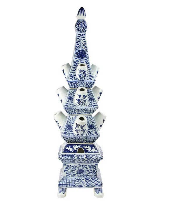 The Enchanted Home - Wholesale Vase - Original Blue and White Tulipiere0
