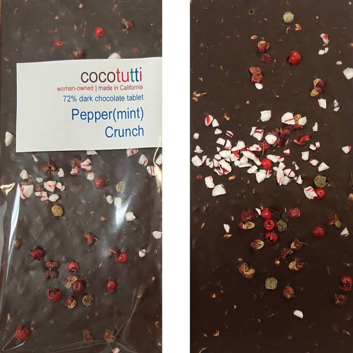 Tablet - Dark - PepperMint for wholesale by CocoTutti Chocolates