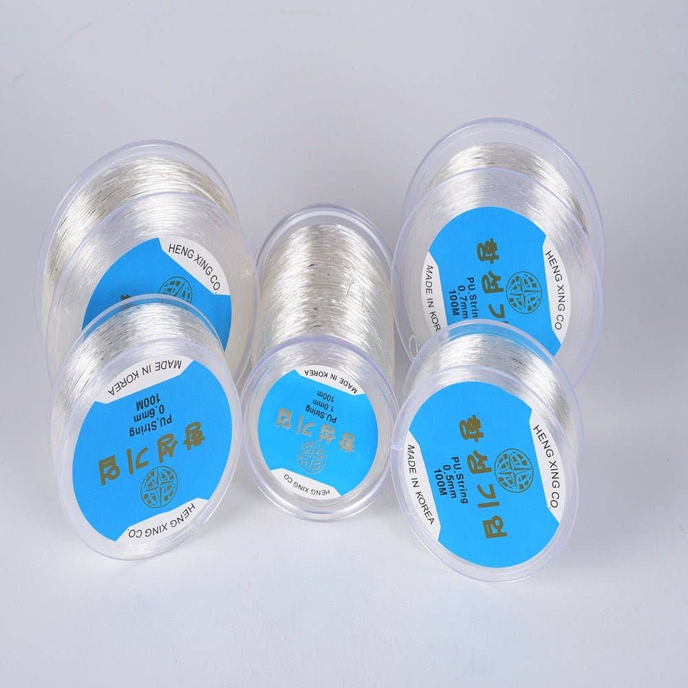 Aim Eternal - Wholesale Craft Supplies - 1x Transparent Stretchy String 10 meter for DIY Jewelry Making High Quality Strong Best Stretch Cord for Bead Bracelet, Necklace, Phone Strap Made in Korea2