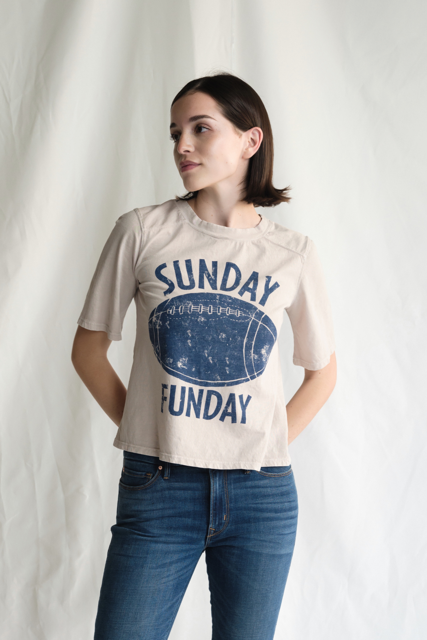 People Of Leisure - Wholesale Screen Printed T-Shirt - Women's - Sunday Funday Top3