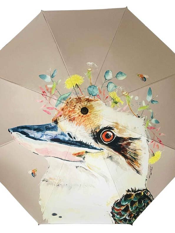 IOco Big Golf Umbrella 124cm - Kookaburra | by Dani Till for wholesale by IOco Gift Designers