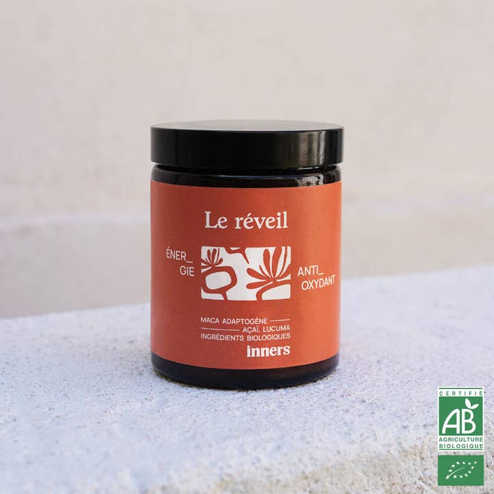 THE ALARM CLOCK: Energy+antioxidant. Organic prebiotic & adaptogen for wholesale by Inners