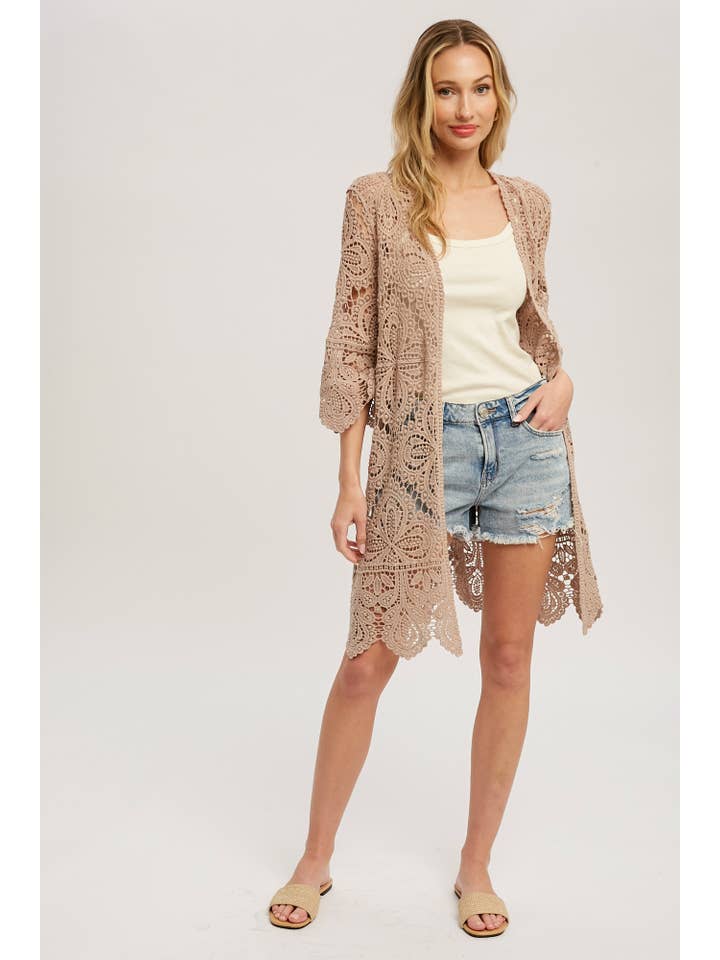 Bluivy - Wholesale Cardigan – Women’s - CROCHET LACE CARDIGAN29