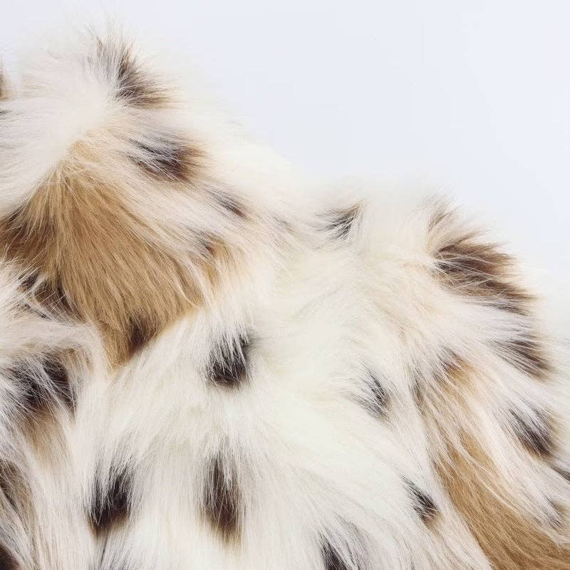 MULTI Faux Fur Animal Print Coat for wholesale on Faire3