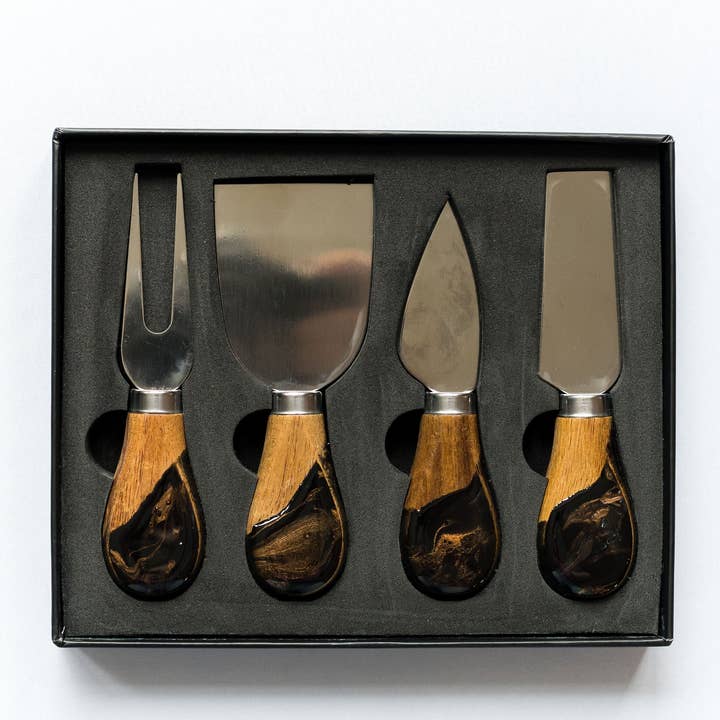 Lynn & Liana Designs - Wholesale Cheese Spreader - Resin Coated Cheese Knife Set - Set of 4 - NO TARIFFS!8
