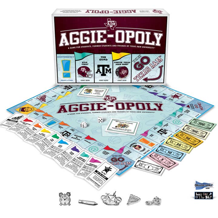 AGGIE-OPOLY for wholesale by Late for the Sky