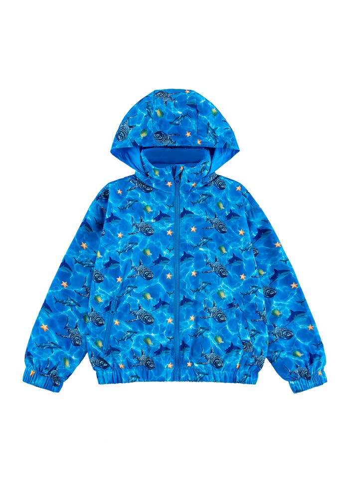 Max Reversible Rain Jacket Windbreaker, Sharks for wholesale by calonie