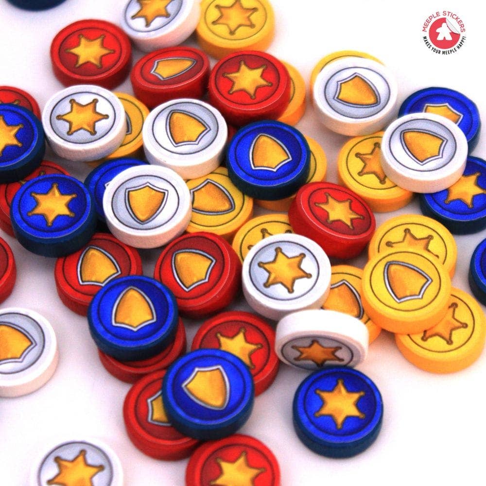 Meeple Stickers – Engroshandel Brætspil – The Great Western Trail - Argentina Klistermærkesæt8