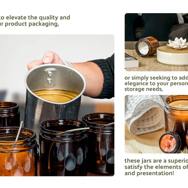 Nature Packaged - Wholesale Jar - Glass Amber 1 Oz Jar11