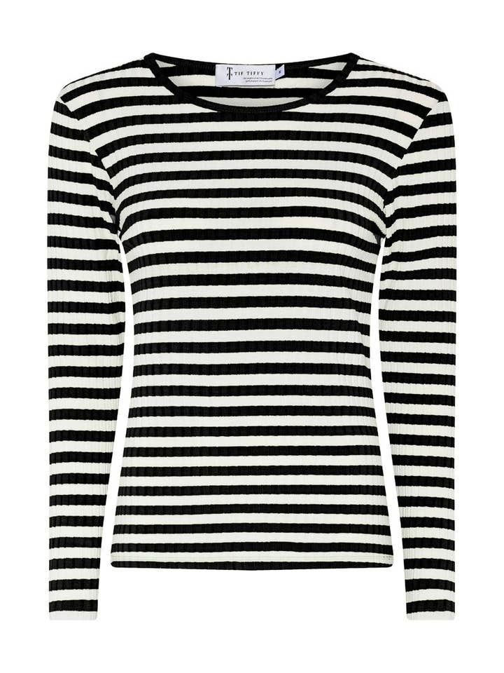 TIF TIFFY - Wholesale T-Shirt - Women's - JanettTT Stripe T-Shirt10