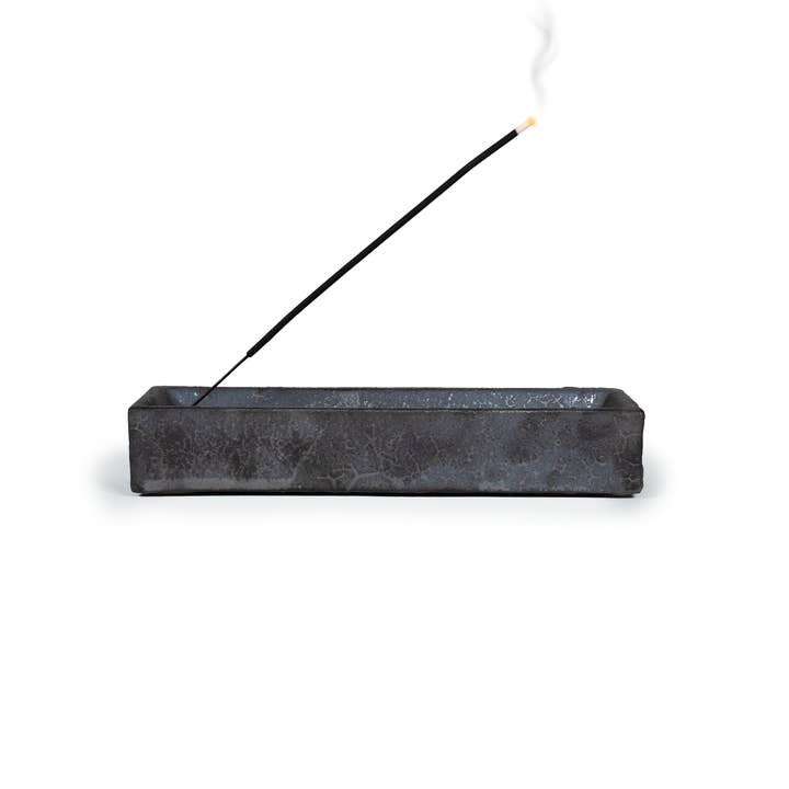 Iron Ore Ceramic Incense Holder for wholesale by Dweller Studio