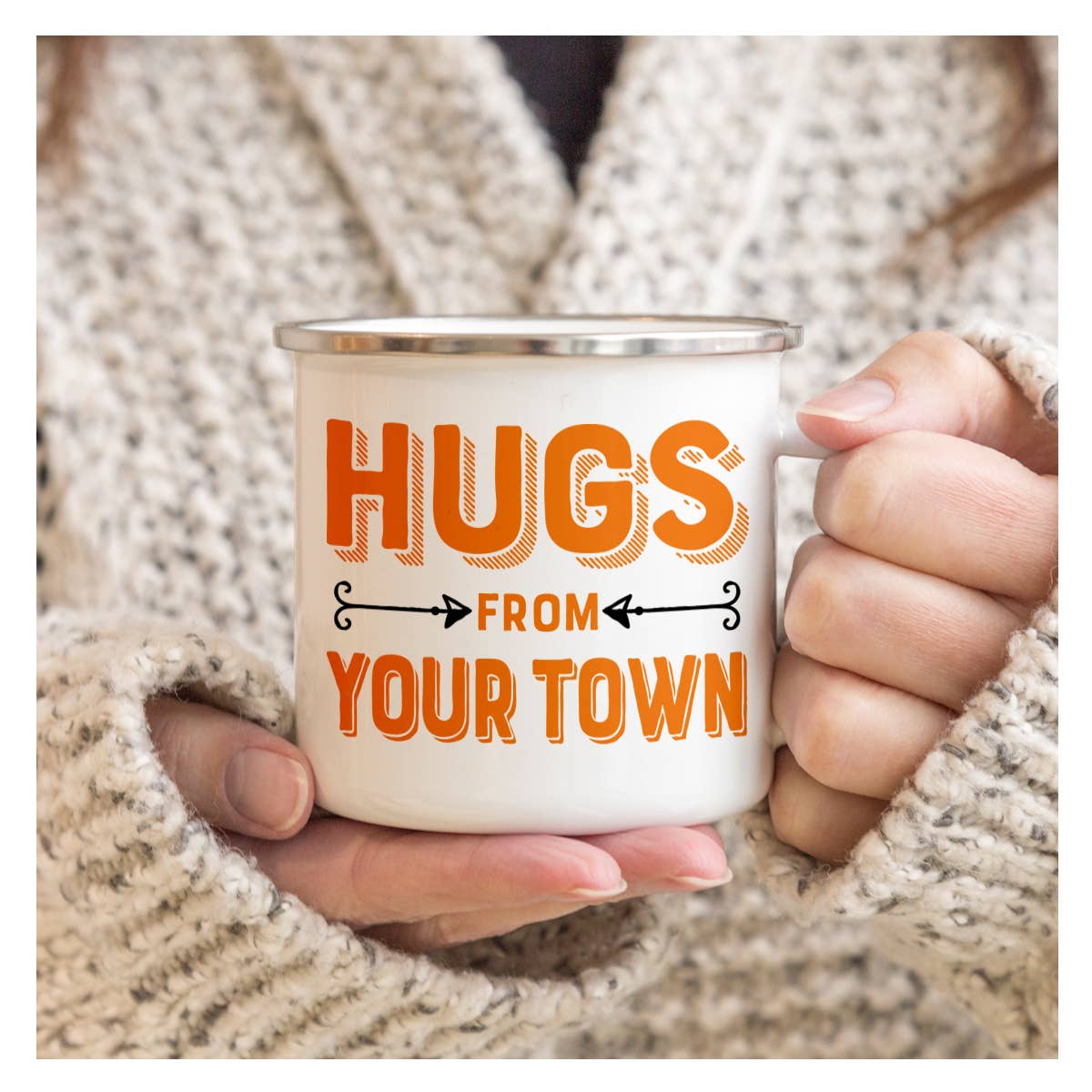 Rock Scissor Paper - Wholesale Coffee Mug - Personalized City Camp Mug, Hugs Name Drop Design6