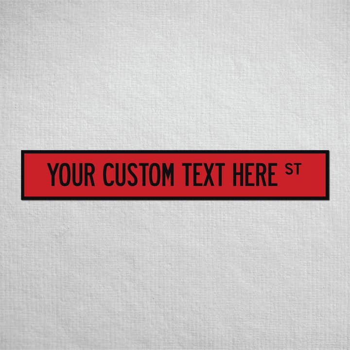 36 x 6 „brugerdefineret metal gadeskilt for engroshandel hos The Great Canadian Company