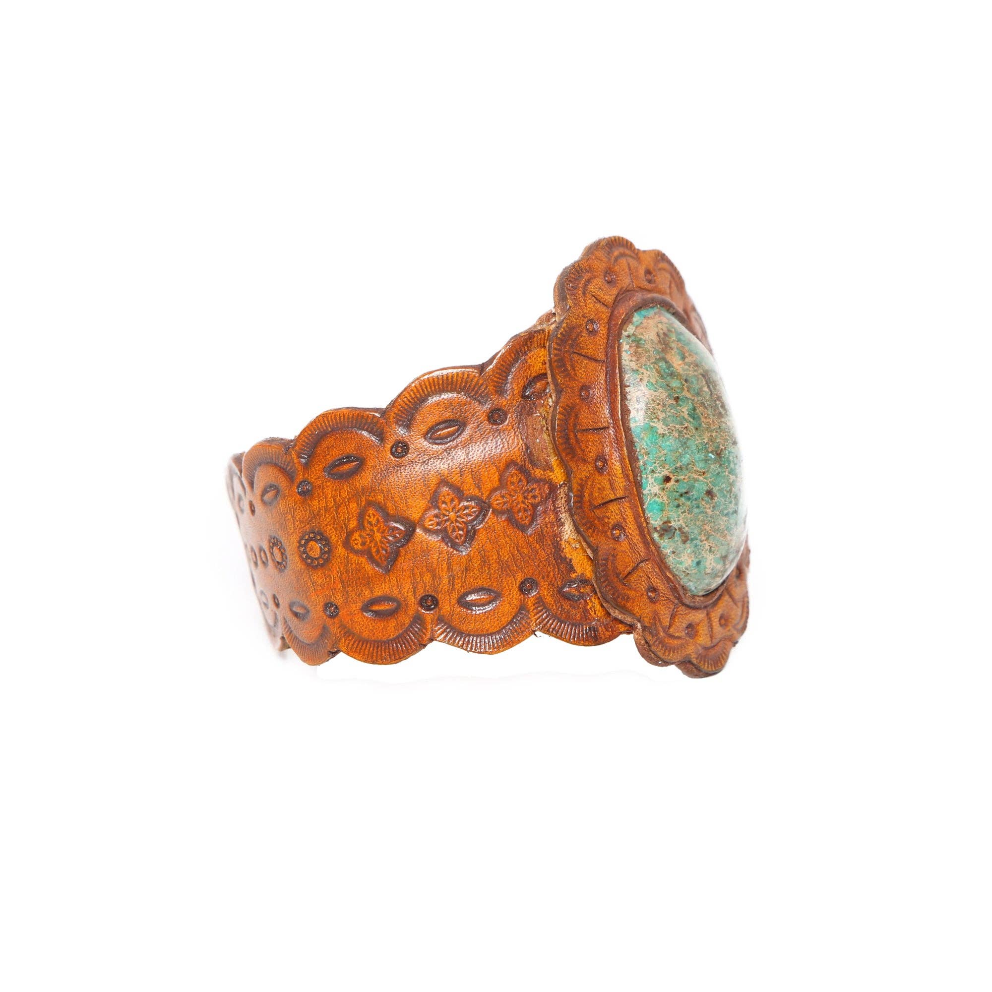 Hiawatha Cuff Bangle Antique Brown for wholesale on Faire3