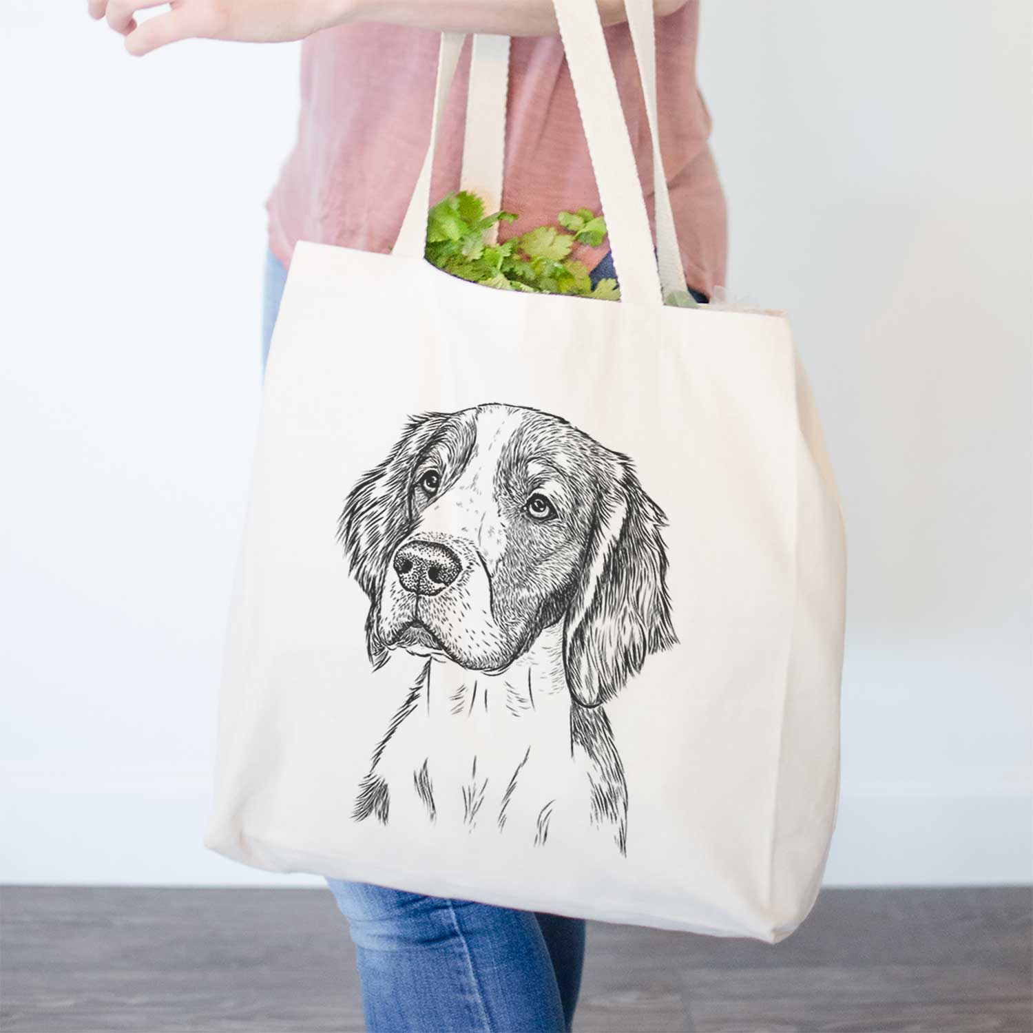 Beige Roxy the Welsh Springer Spaniel - Tote Bag for wholesale on Faire0