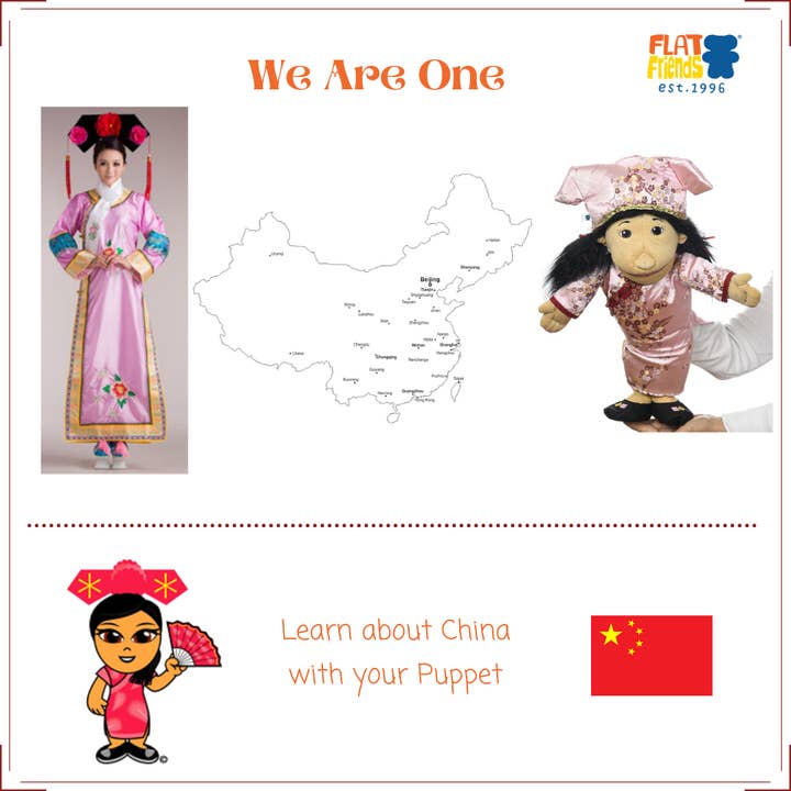 Flat Friends - Wholesale Puppet – Kids & baby - Fufu - Girl Hand Puppet from China5