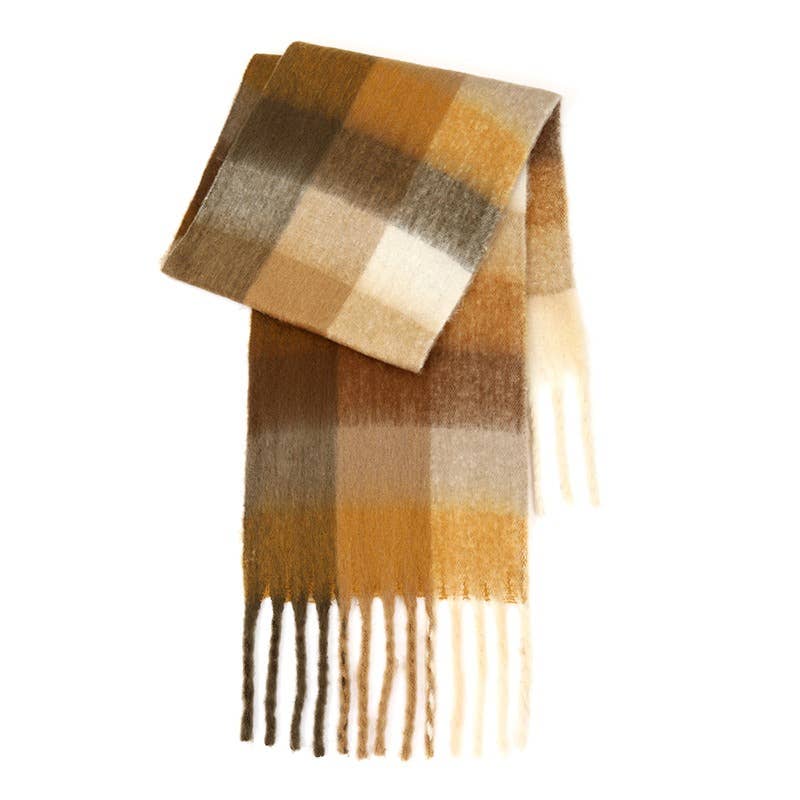 Sweetkama - Vente Écharpe – femme - Écharpe quotidienne à carreaux AC pour femmes SKAS420127