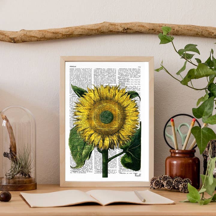 Sunflower Botanical Art for wholesale by PRRINT!