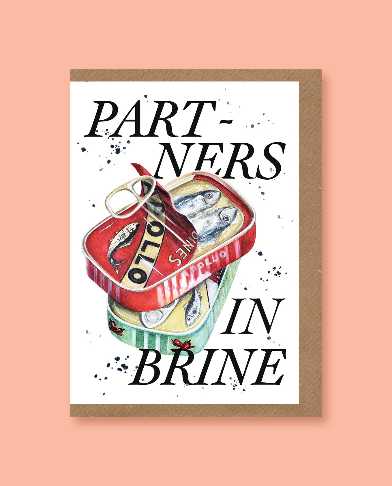 Partners in Brine card for wholesale by studio frewb