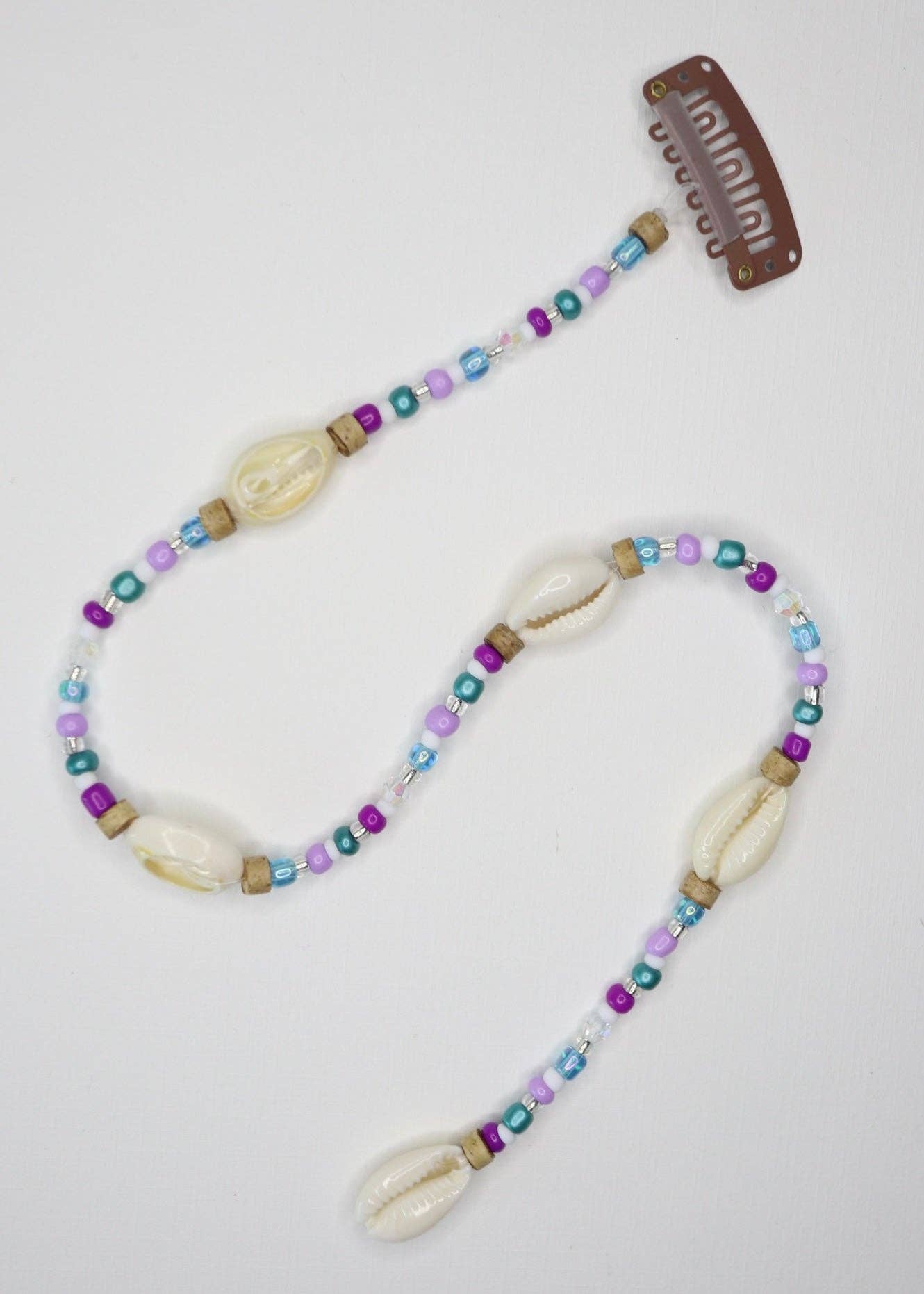 Brielle's Shells - Wholesale Hair Extensions - Multi-Shell Beaded Mermaid Extension10