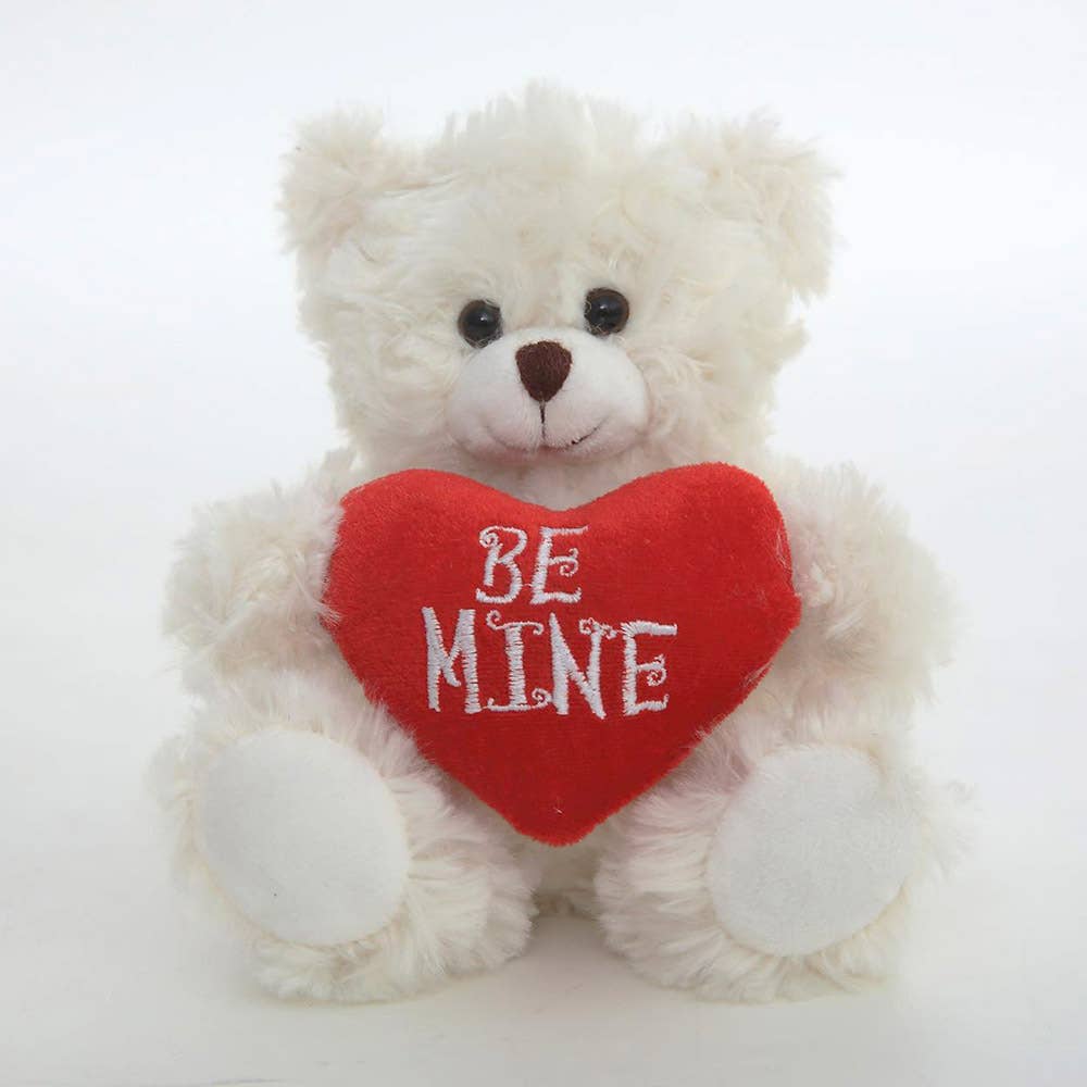 Plushland – Engroshandel Plyslegetøj - Børn og baby – 15 cm & 23 cm Valentine Teddybjørn | Bjørn med "Be Mine" Hjerte4