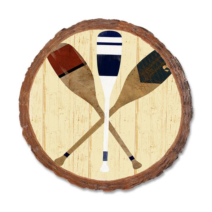 Boating Paddles-live-edge-coaster for wholesale by DaydreamHQ