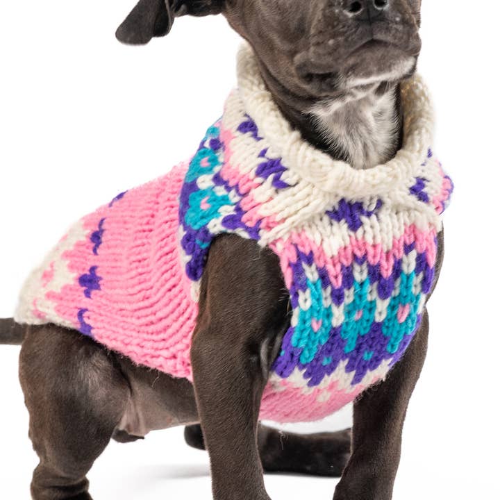 CHILLY DOG LLC - Wholesale Pet Sweater - Dog - Pink Ski Bum Sweater5