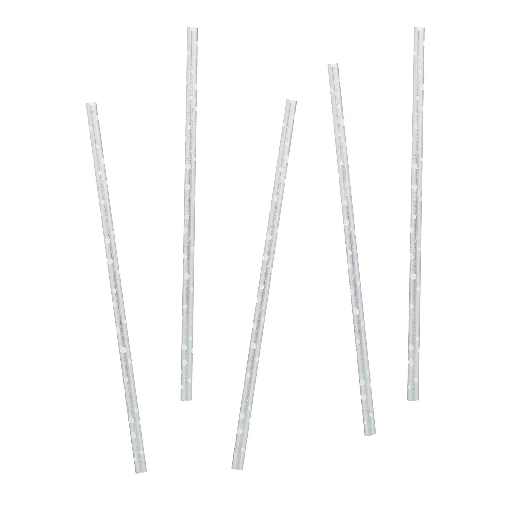 Hootyballoo by Club Green – wholesale Drinking straw – Iridescent Dot Paper Straws 20 Pack1