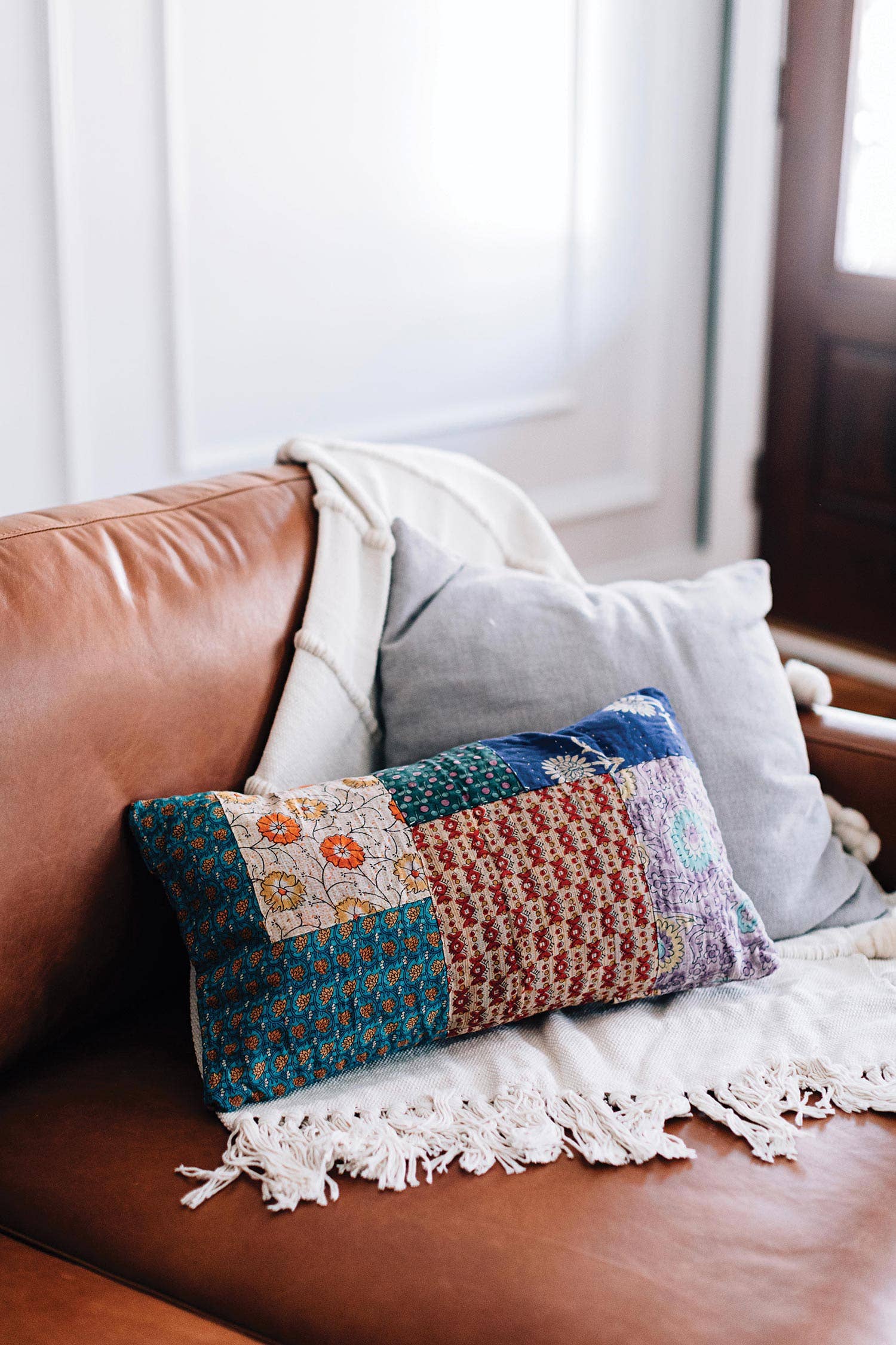 Ten Thousand Villages - Wholesale Throw/Decorative Pillow - Sari Motif Cushion1