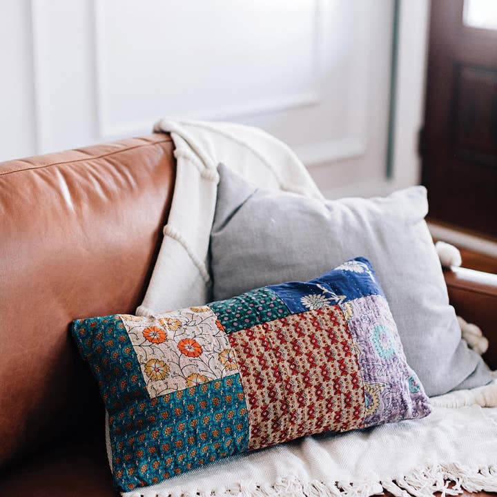 Ten Thousand Villages - Wholesale Throw/Decorative Pillow - Sari Motif Cushion1