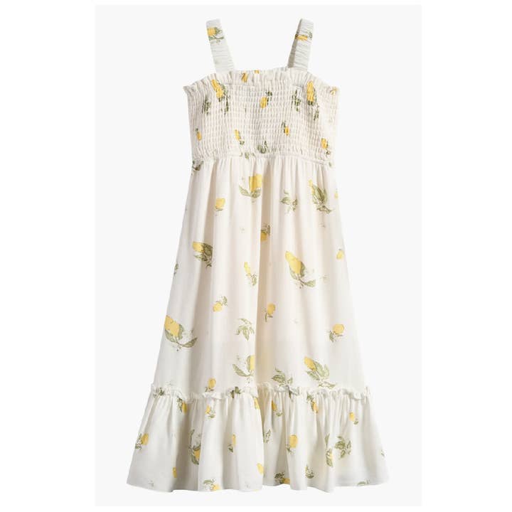 Tween Smocked Lagdelt Sommerkjole for engroshandel hos Ava & Yelly