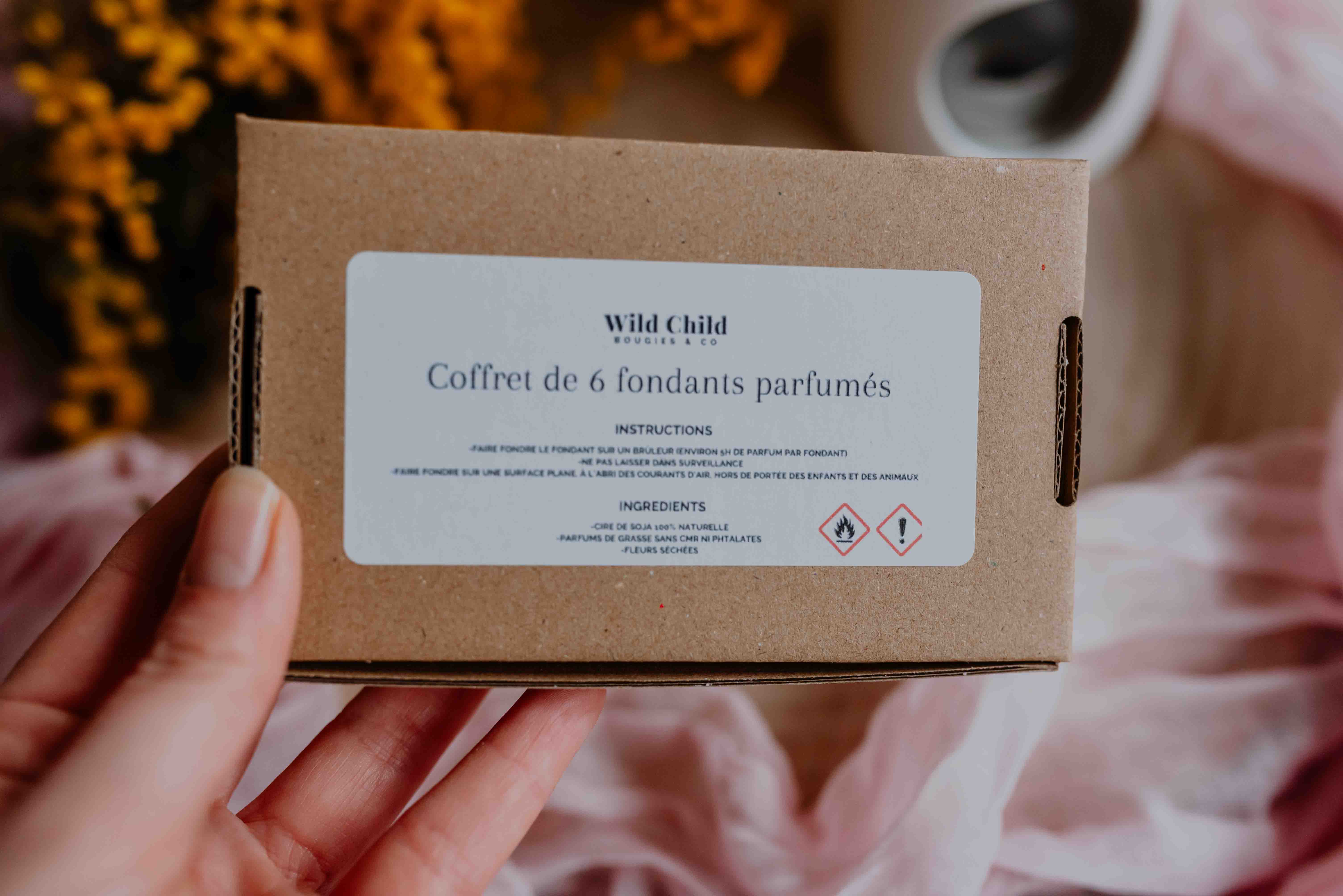 WILD CHILD Bougies & Co – Großhandel Schmelzwachs – Spring Box – 6 Fondant-Scheiben mit ca. 30 Stunden Brenndauer4