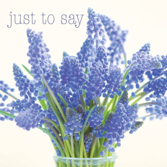 Photonotes Notecards - Grape Hyacinths (pack of 5) for wholesale by Leonard Smith